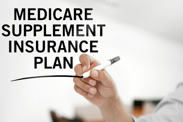 Individual detailing Medicare Supplement Insurance Plan options, ensuring comprehensive coverage for Knoxville seniors.